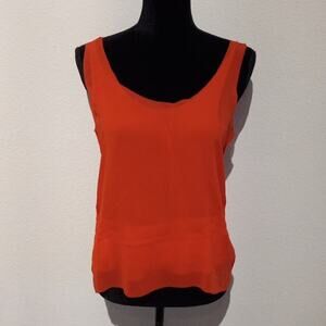 CLUB MONACO 100% silk shell 2 layer top, XS